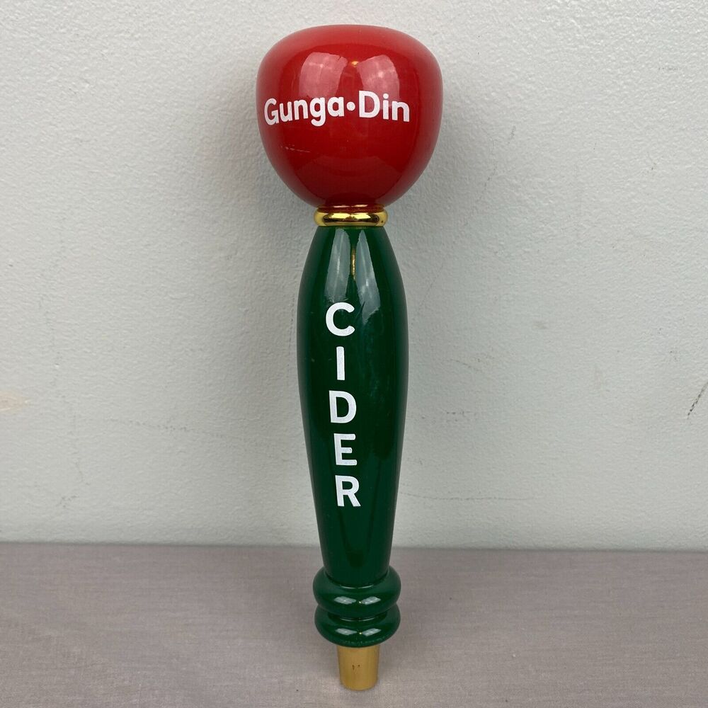 St. Julian Winery Gunga Din cider tap handle Green 10.5" pub man cave she‎ shed